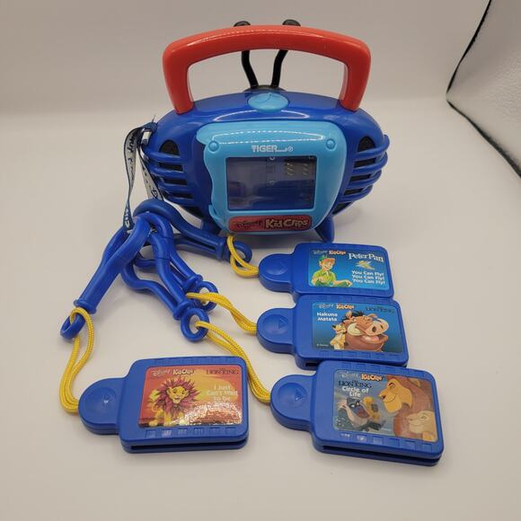Lot Of Tiger Electronics Disney Kid Clips Boombox Lion King Peter Pan VTG 2002 - Picture 1 of 5